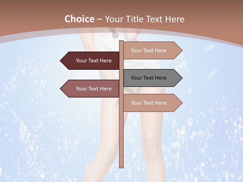 Female Underwear PowerPoint Template