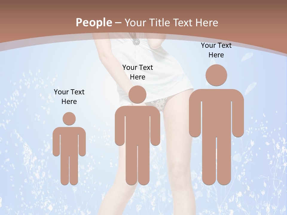 Female Underwear PowerPoint Template