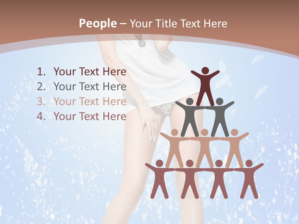 Female Underwear PowerPoint Template