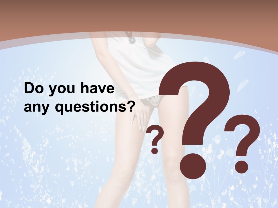 Female Underwear PowerPoint Template