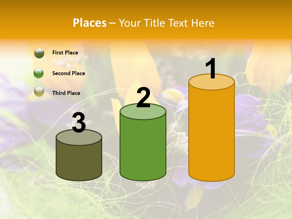 Florist Blue Violet PowerPoint Template