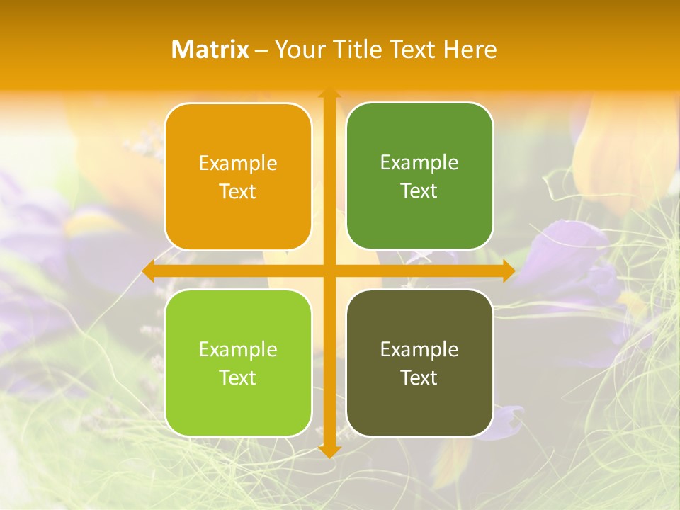 Florist Blue Violet PowerPoint Template