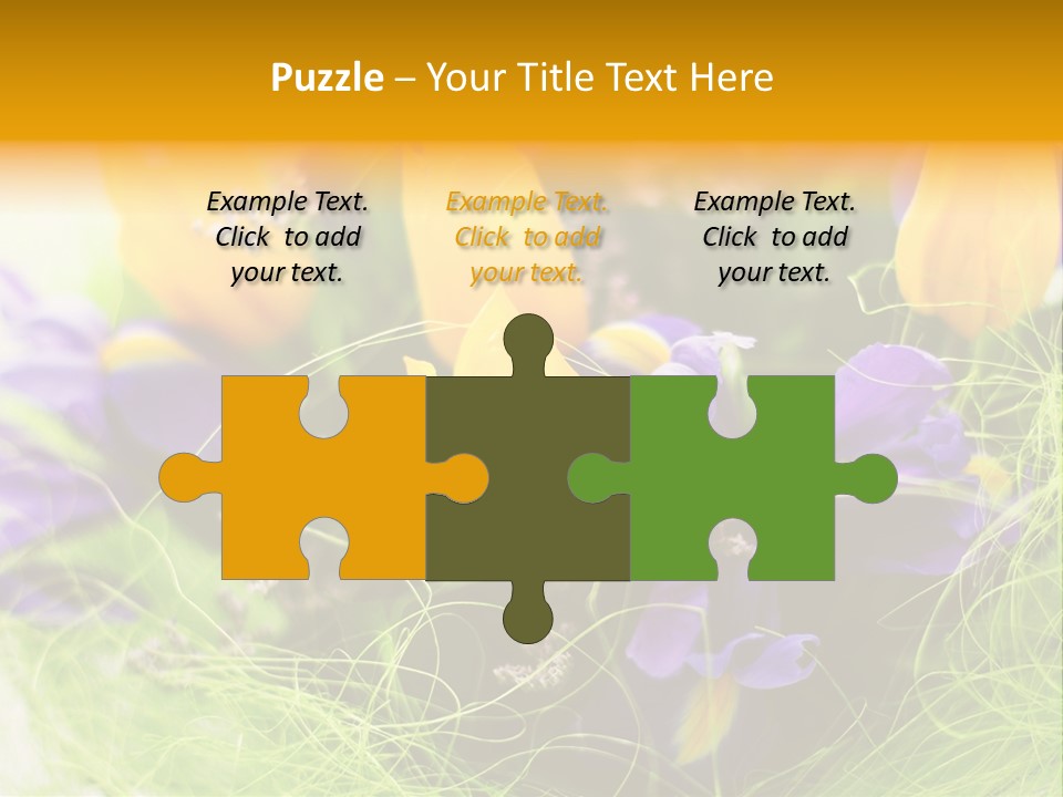 Florist Blue Violet PowerPoint Template