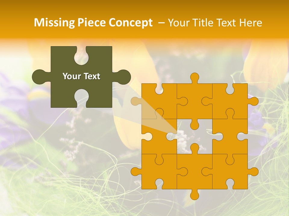 Florist Blue Violet PowerPoint Template