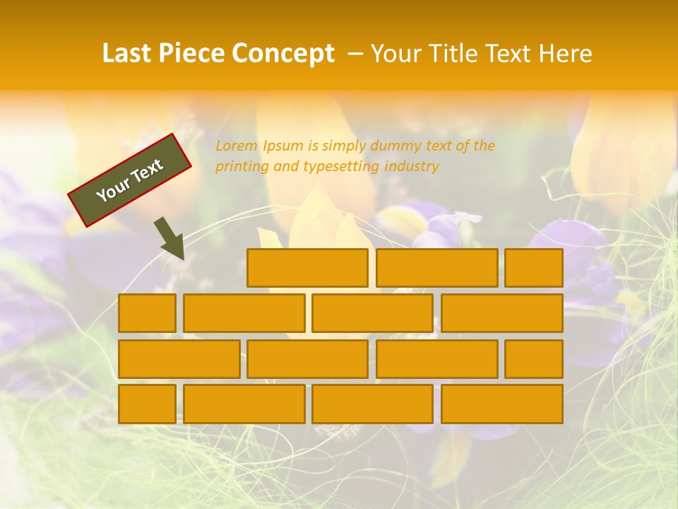 Florist Blue Violet PowerPoint Template