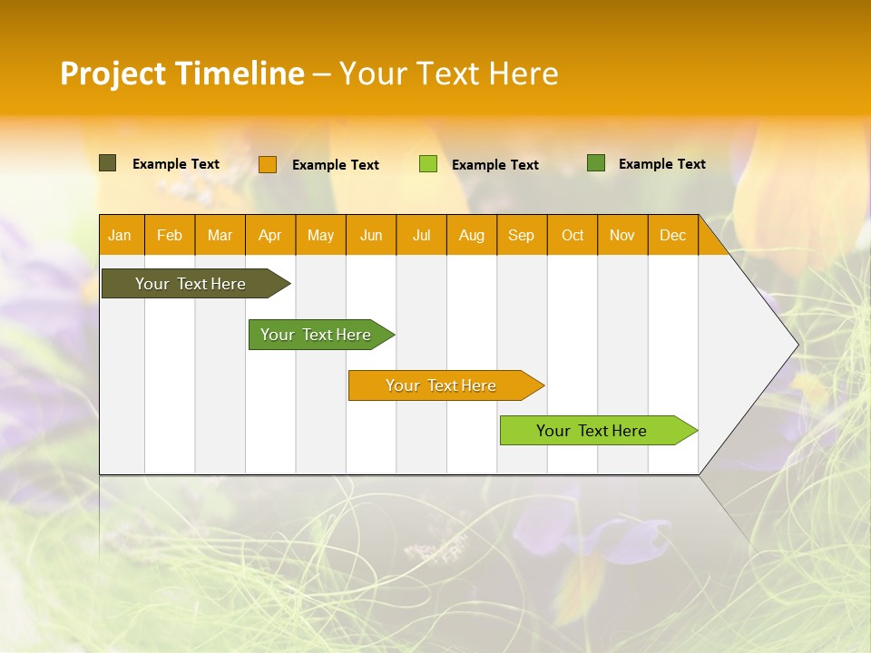 Florist Blue Violet PowerPoint Template