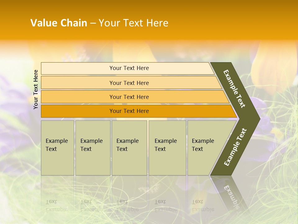 Florist Blue Violet PowerPoint Template