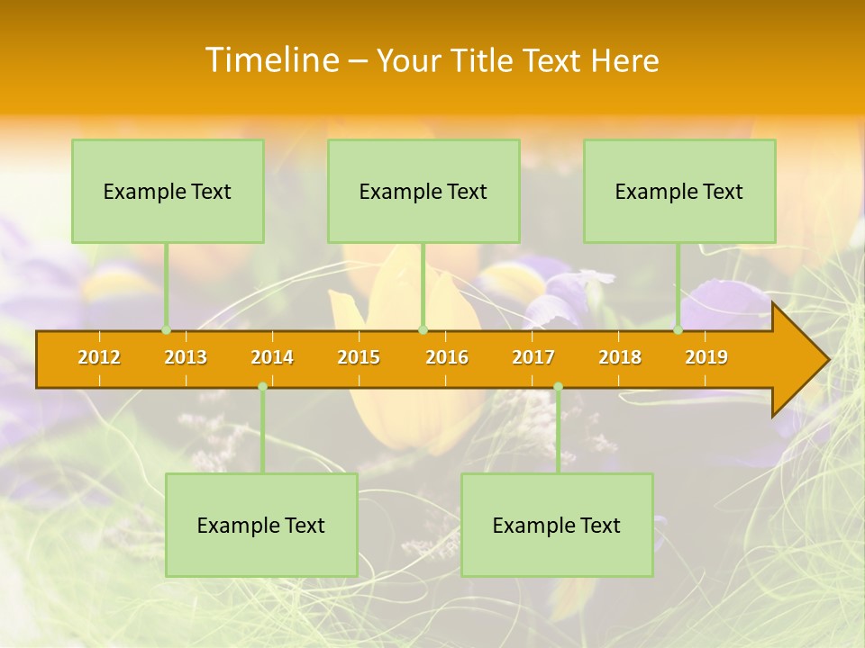 Florist Blue Violet PowerPoint Template