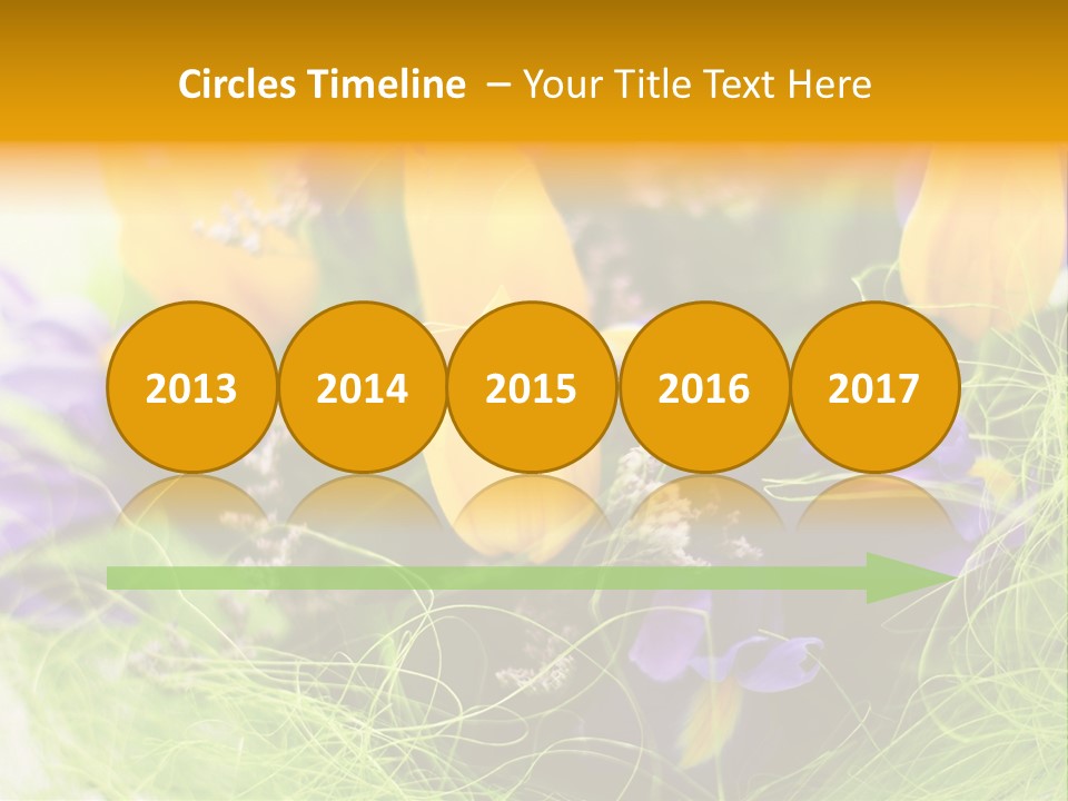 Florist Blue Violet PowerPoint Template