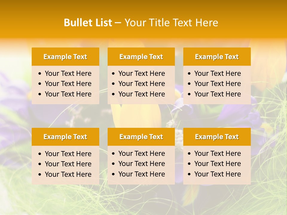 Florist Blue Violet PowerPoint Template