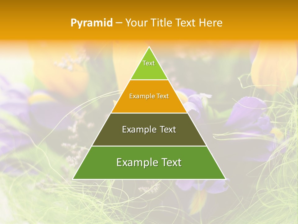 Florist Blue Violet PowerPoint Template