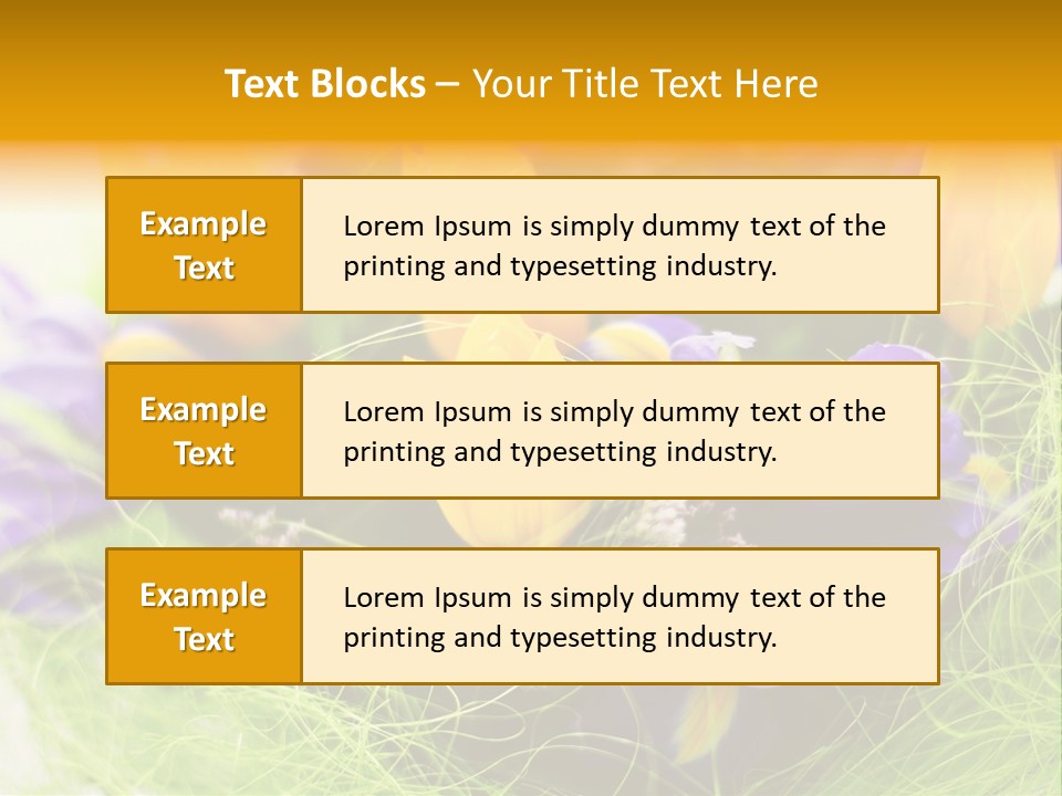 Florist Blue Violet PowerPoint Template