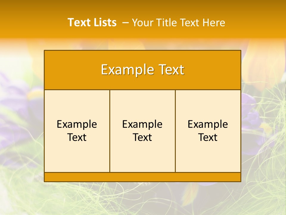 Florist Blue Violet PowerPoint Template