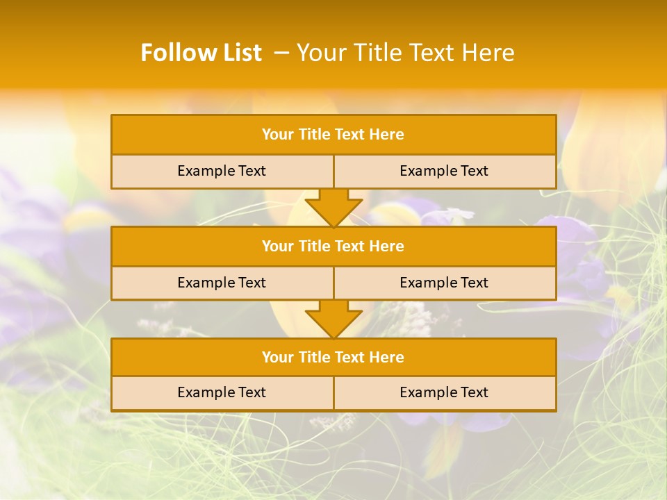 Florist Blue Violet PowerPoint Template
