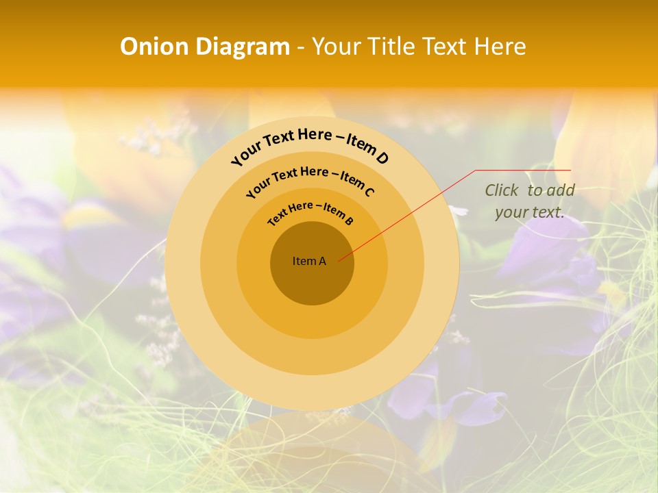 Florist Blue Violet PowerPoint Template