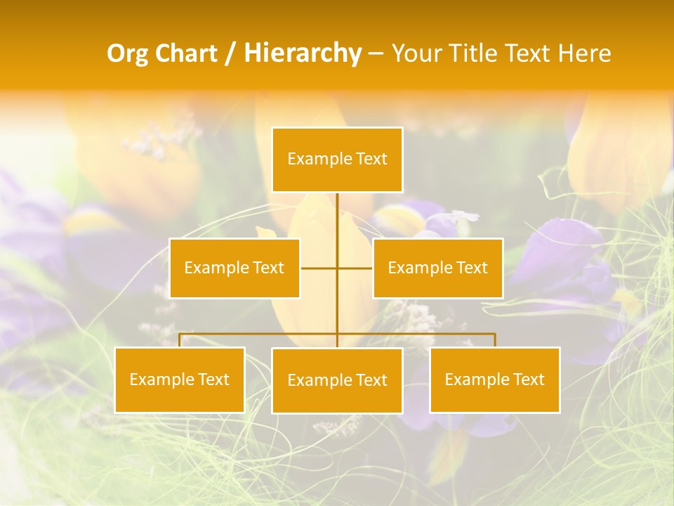 Florist Blue Violet PowerPoint Template