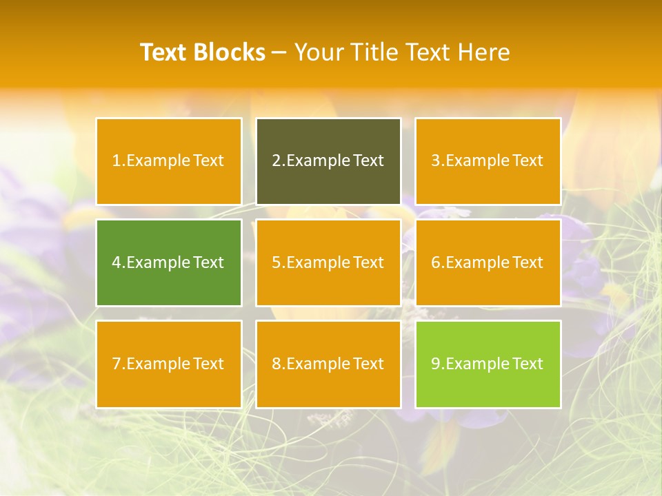 Florist Blue Violet PowerPoint Template