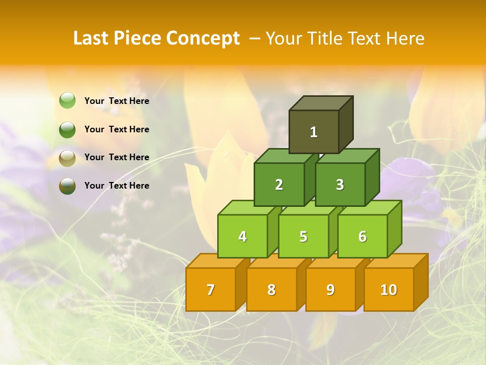 Florist Blue Violet PowerPoint Template