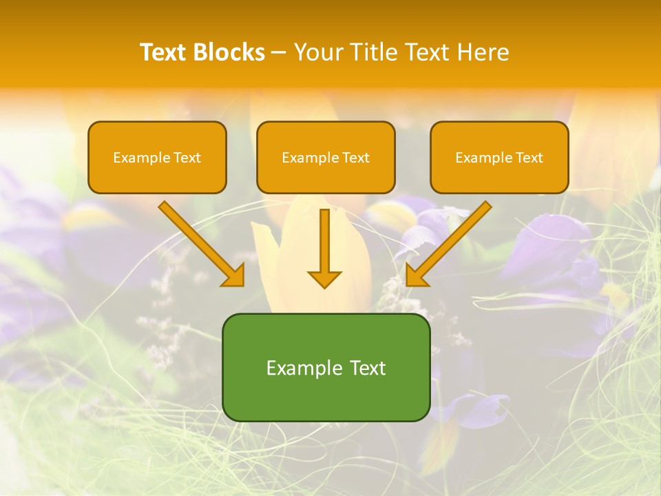 Florist Blue Violet PowerPoint Template