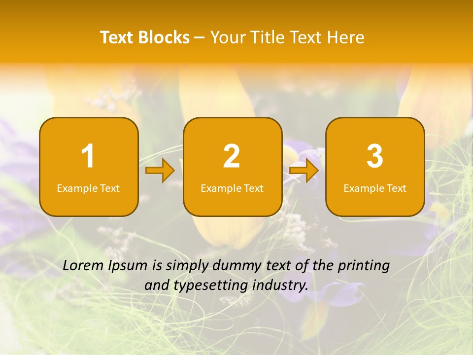 Florist Blue Violet PowerPoint Template