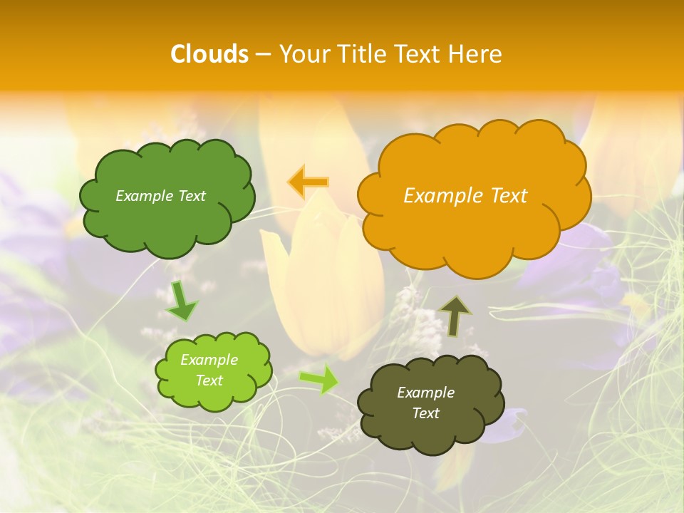 Florist Blue Violet PowerPoint Template