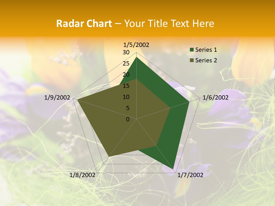 Florist Blue Violet PowerPoint Template