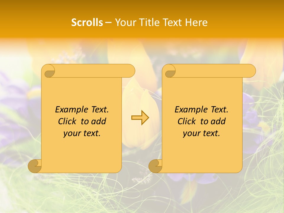 Florist Blue Violet PowerPoint Template