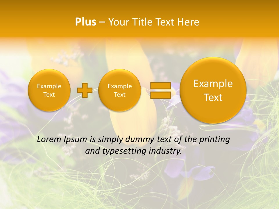 Florist Blue Violet PowerPoint Template