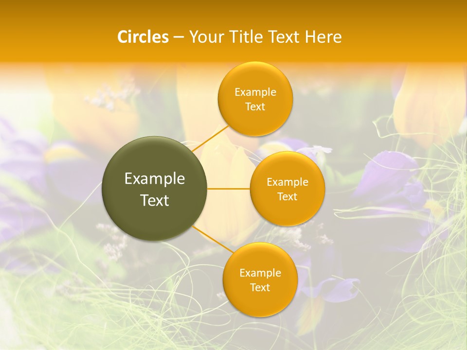 Florist Blue Violet PowerPoint Template