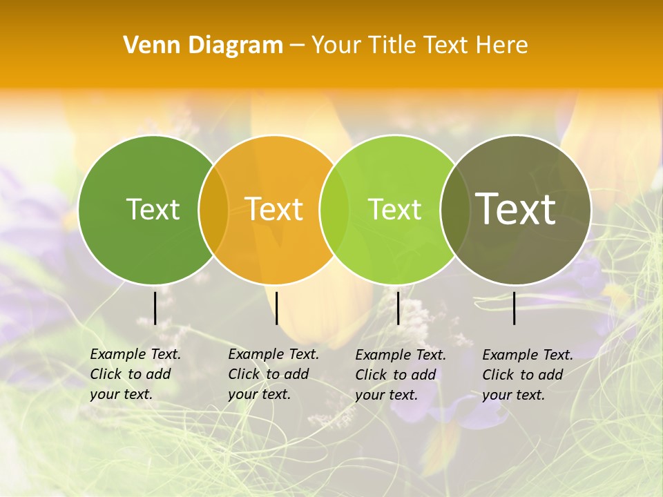 Florist Blue Violet PowerPoint Template