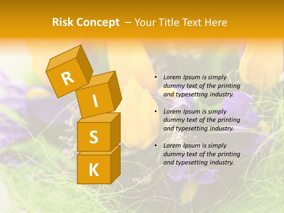 Florist Blue Violet PowerPoint Template