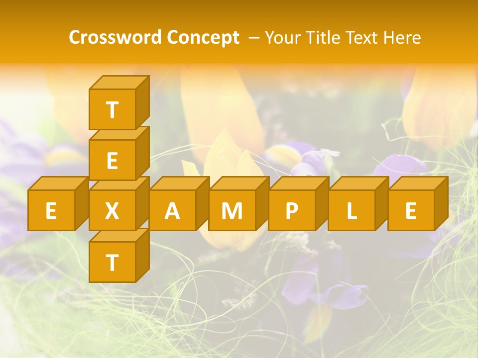 Florist Blue Violet PowerPoint Template