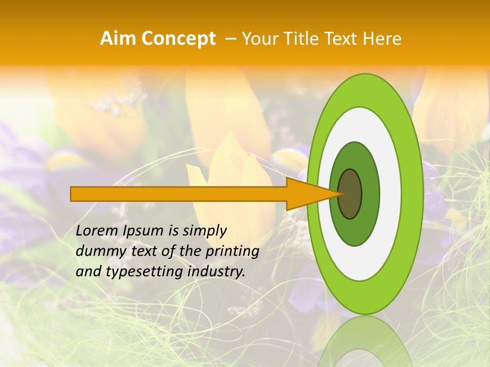 Florist Blue Violet PowerPoint Template