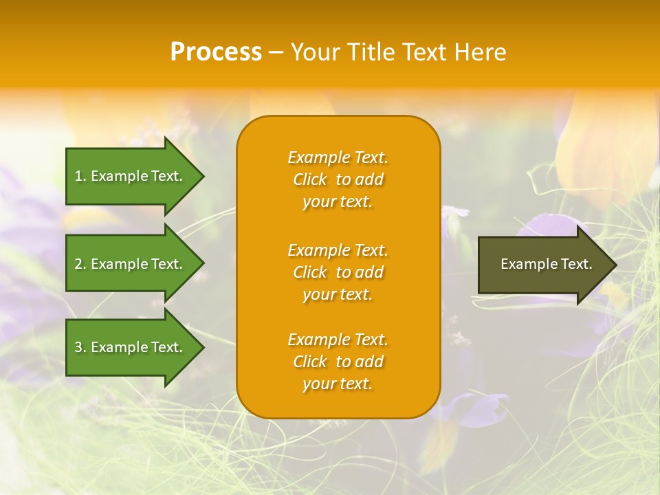 Florist Blue Violet PowerPoint Template
