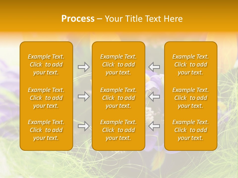 Florist Blue Violet PowerPoint Template