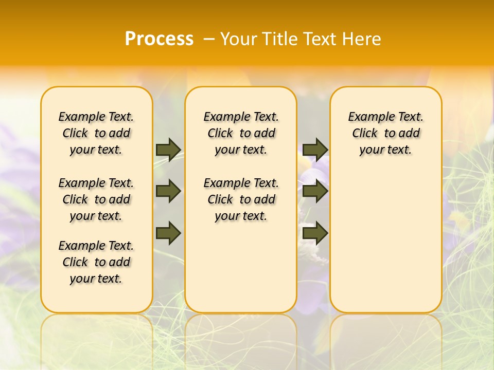 Florist Blue Violet PowerPoint Template