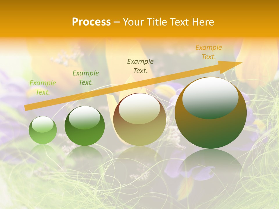 Florist Blue Violet PowerPoint Template