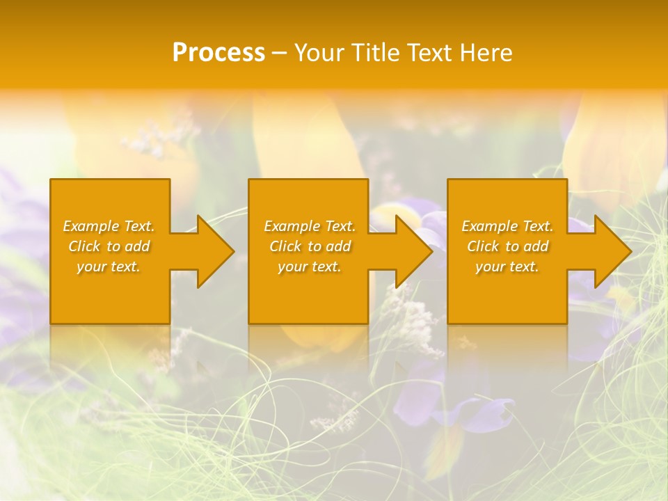 Florist Blue Violet PowerPoint Template