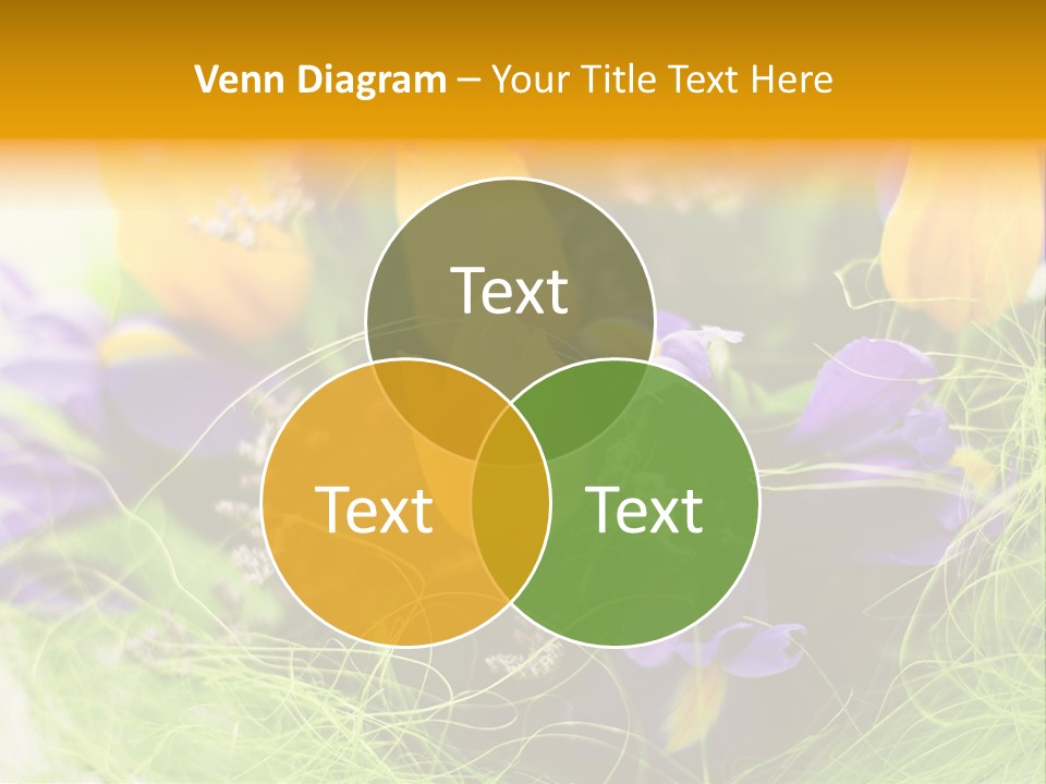 Florist Blue Violet PowerPoint Template