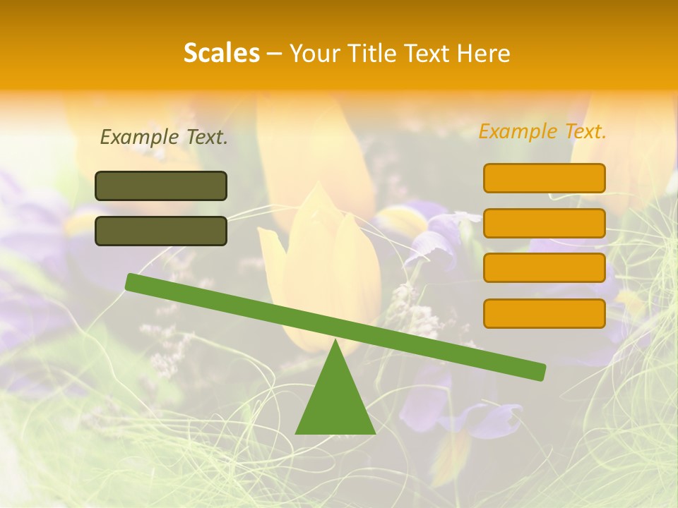 Florist Blue Violet PowerPoint Template