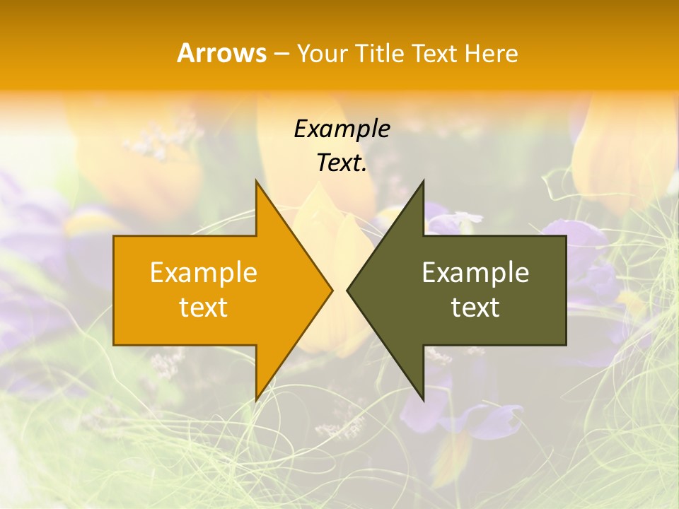 Florist Blue Violet PowerPoint Template