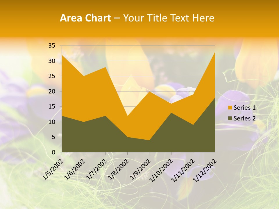 Florist Blue Violet PowerPoint Template