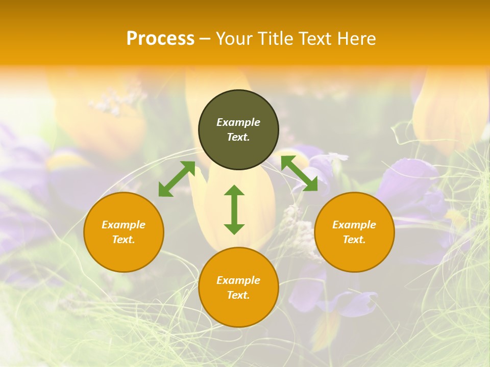 Florist Blue Violet PowerPoint Template