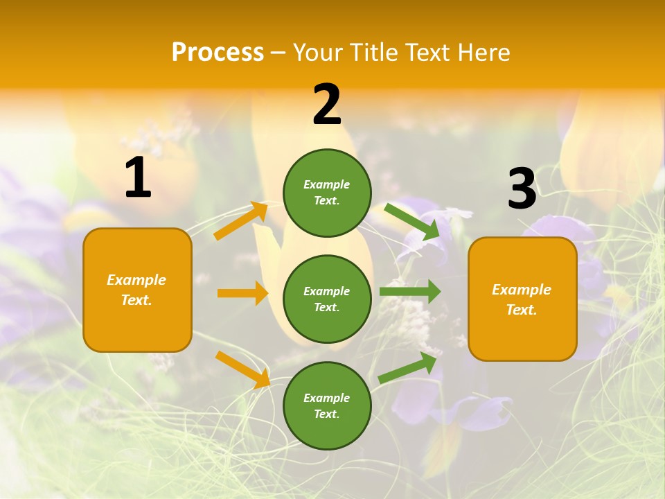 Florist Blue Violet PowerPoint Template