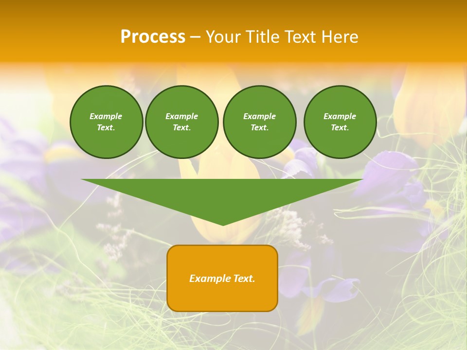 Florist Blue Violet PowerPoint Template