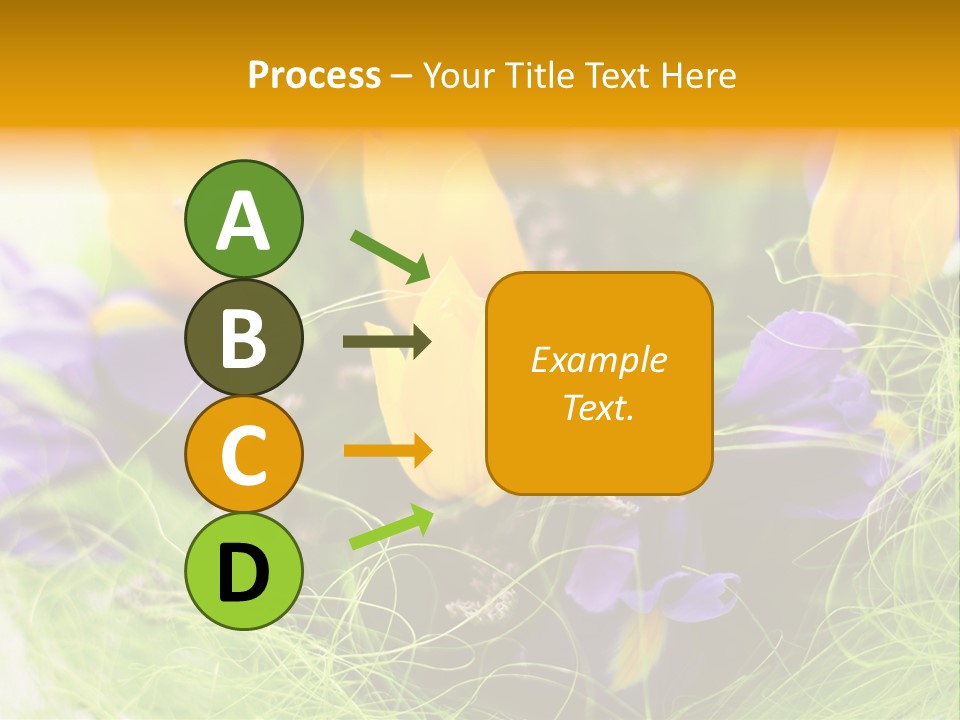 Florist Blue Violet PowerPoint Template