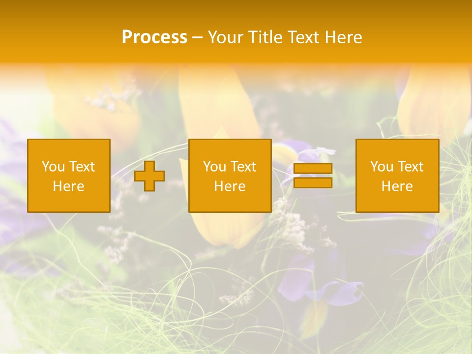 Florist Blue Violet PowerPoint Template