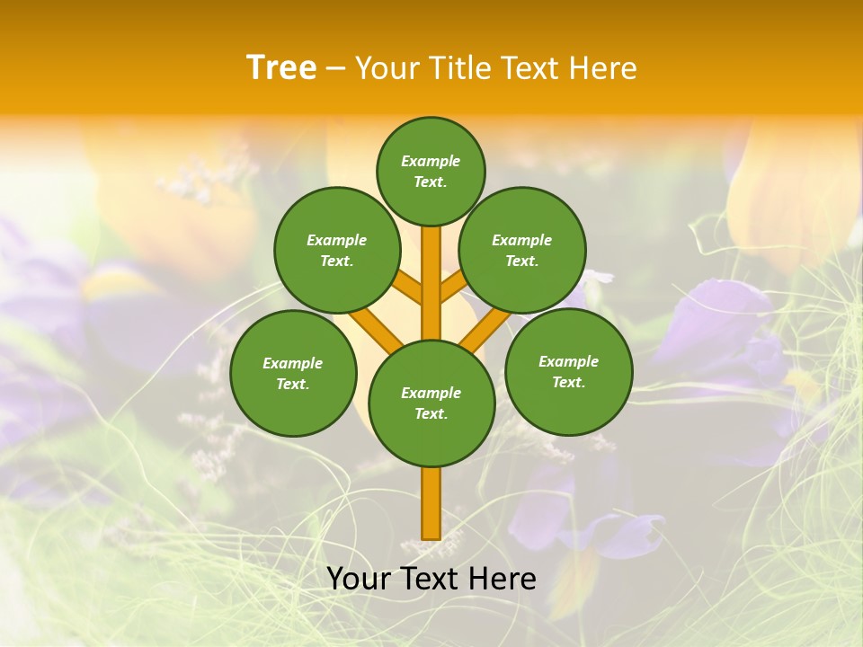 Florist Blue Violet PowerPoint Template