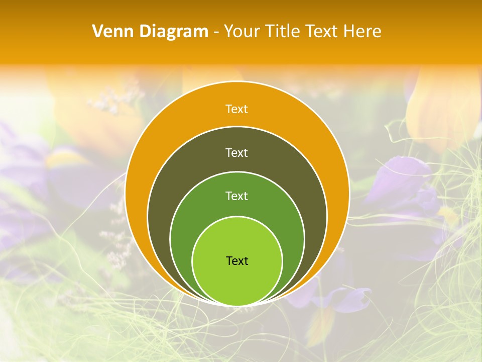 Florist Blue Violet PowerPoint Template