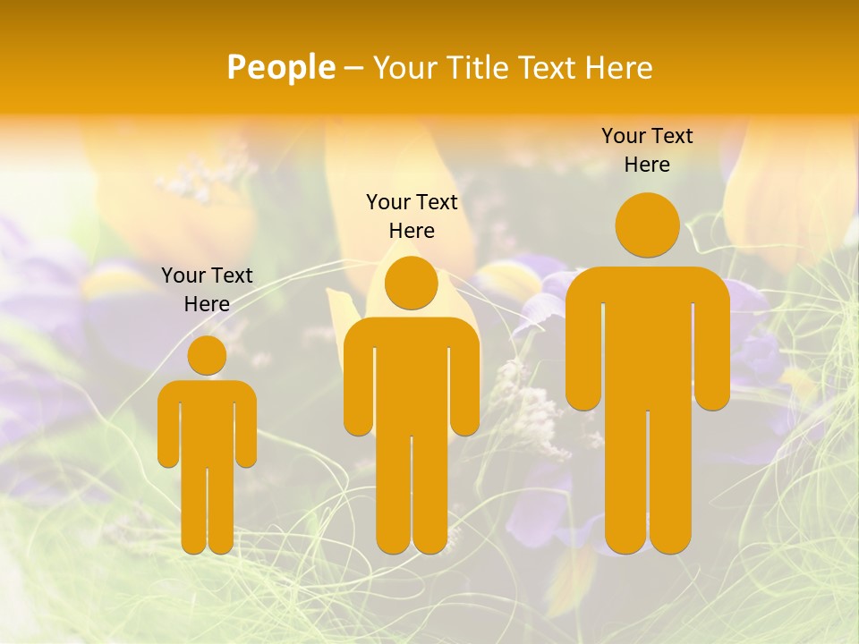 Florist Blue Violet PowerPoint Template